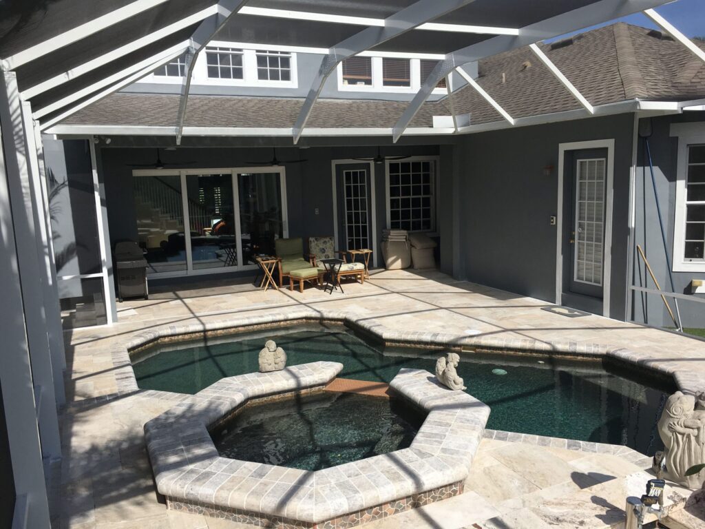 Pool enclosure installation in Hillsborough County FL by Graco Construction