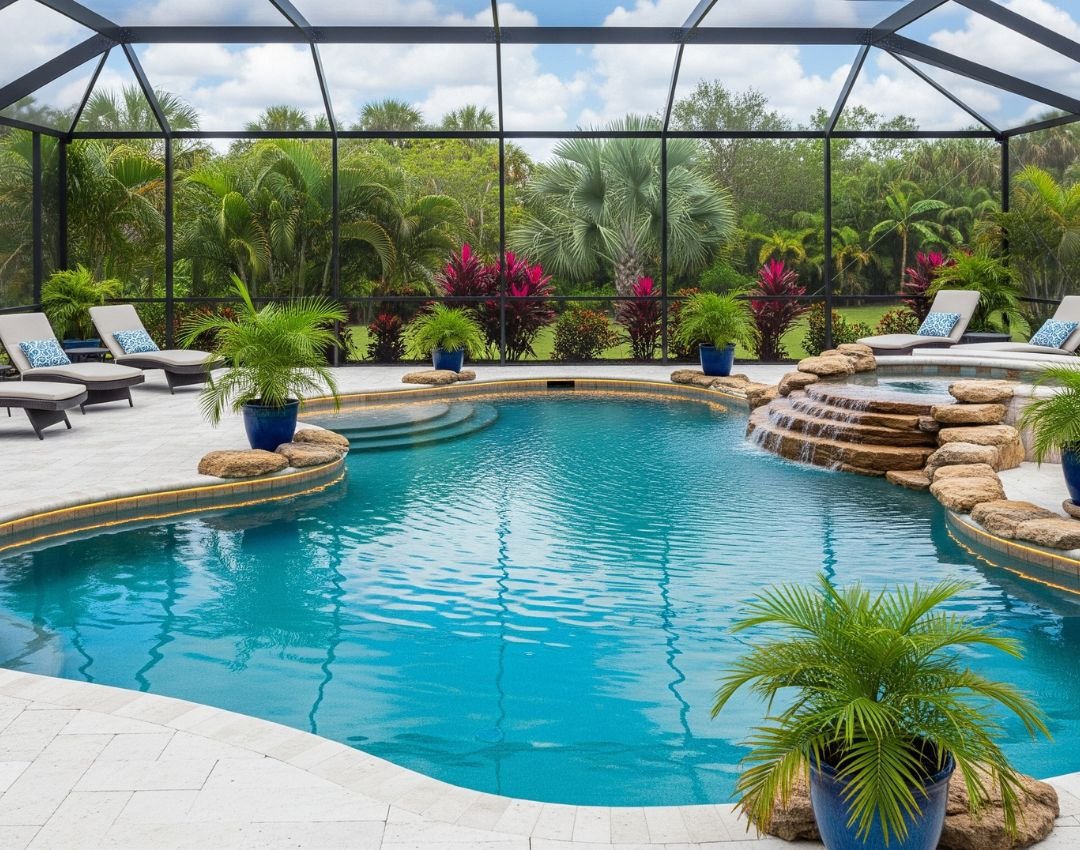 Image - Pool Enclosures BG-1 Modern pool enlosure