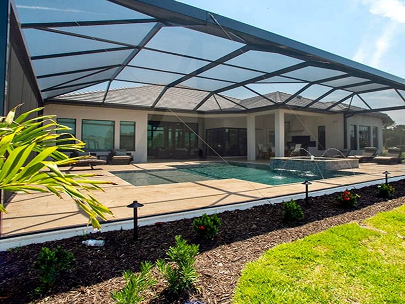 GRACO-Construction-Bronze-Pool-Enclosure-with-Clear-Span- GRACO-Construction-Bronze-Pool-Enclosure-with-Clear-Span-