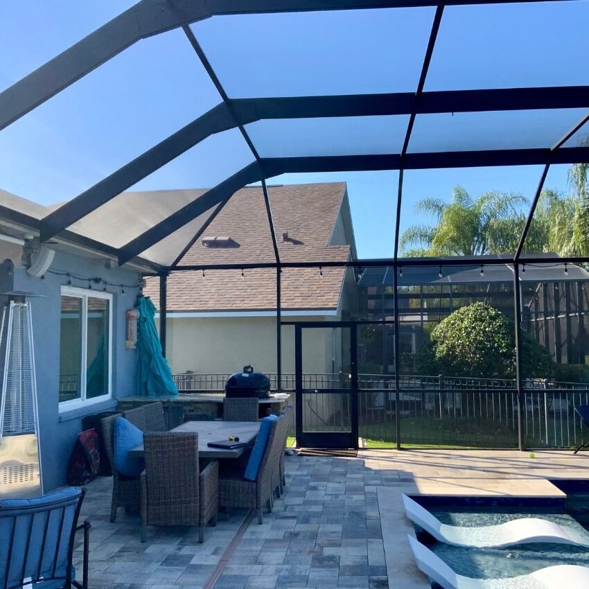 Patios Brandon a screen enclosure on a patio