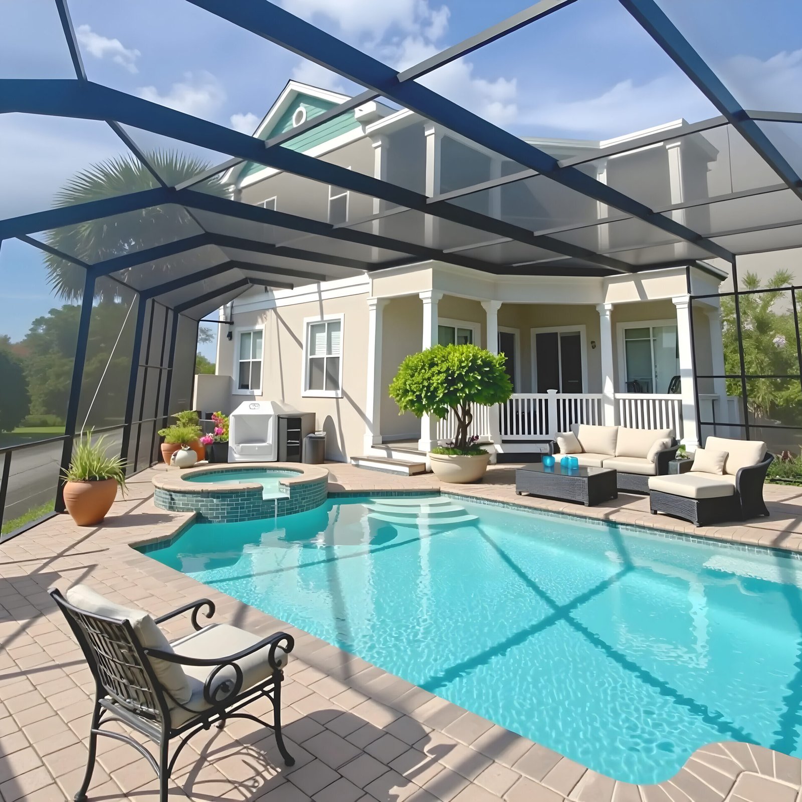 Pool Enclousre Bronze Apollo Beach GRACO Pool Enclosure Bronze Apollo Beach GRACO.