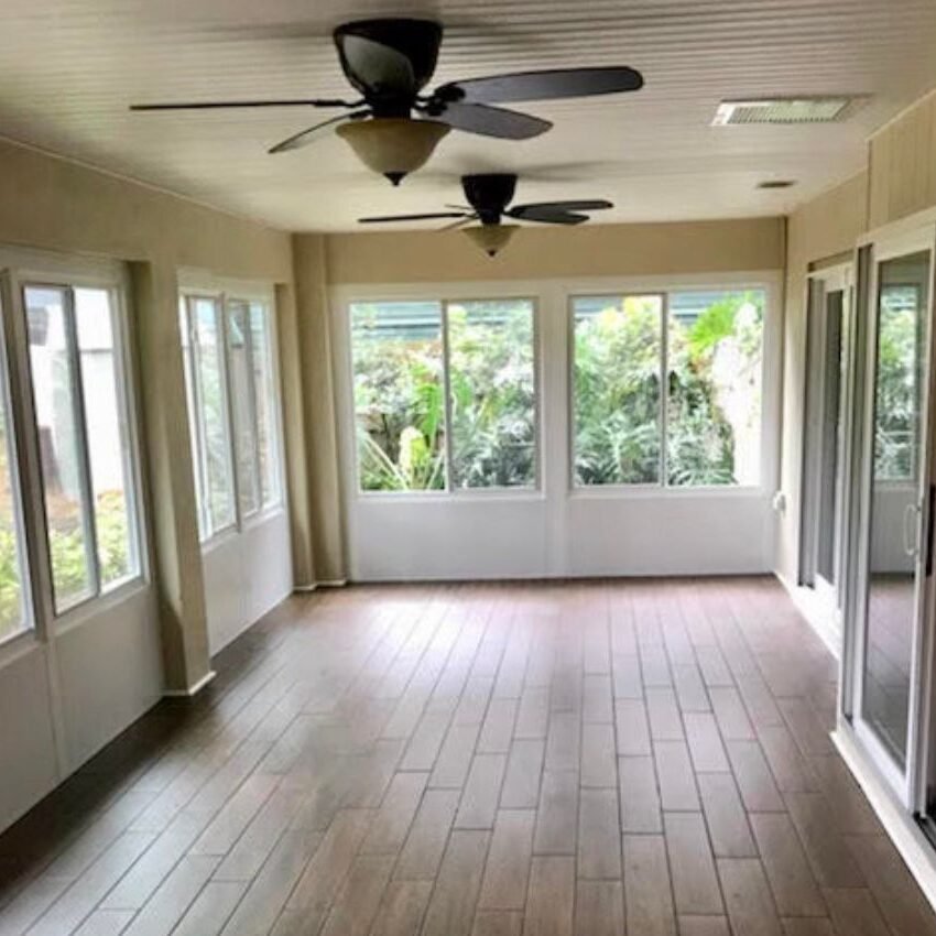 Sun Room Brandon a sunroom with fans